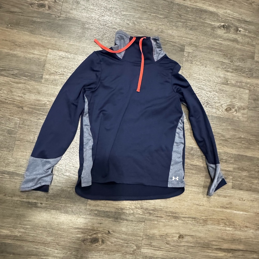 Under Armour Blue and Gray Athletic Hoodie